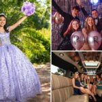 Teenagers celebrating milestone events arriving in a luxurious Black Tie Limousine.